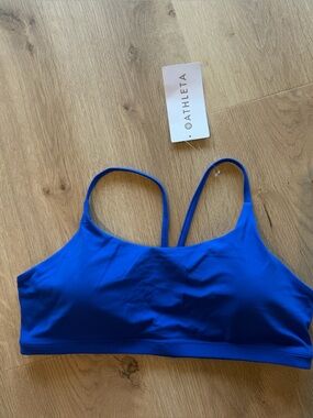 Athleta Blue Transcend Scoop Sports Bra XL